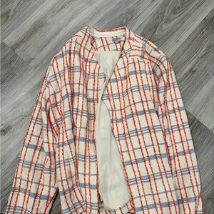 Chico’s Blazer - Cream & Red